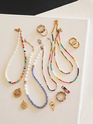 Layered Colorful Necklaces