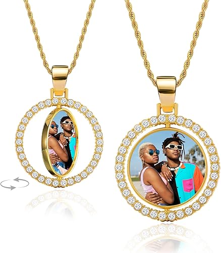 Circle Chain with Picture Necklace