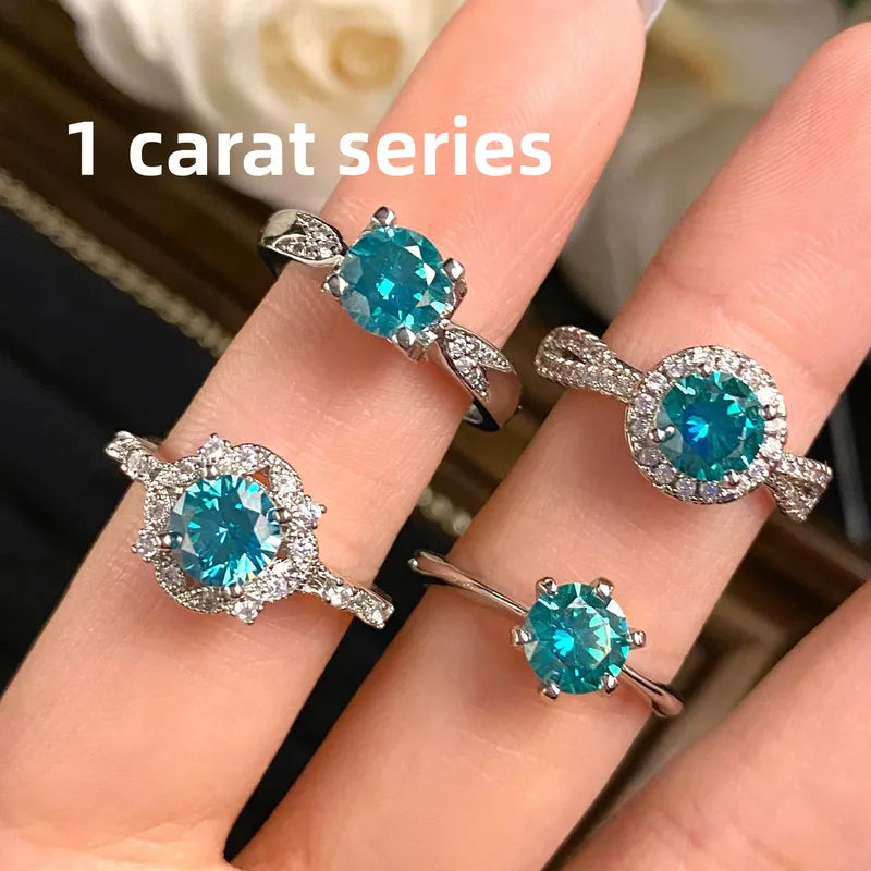 Luxury Geometric Open Ring – Silver-Plated Diamond Inlay Ring for Women