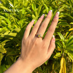 14K Gold Plated Water Drop Ring – Artificial Gemstone Fashion Ring for Women